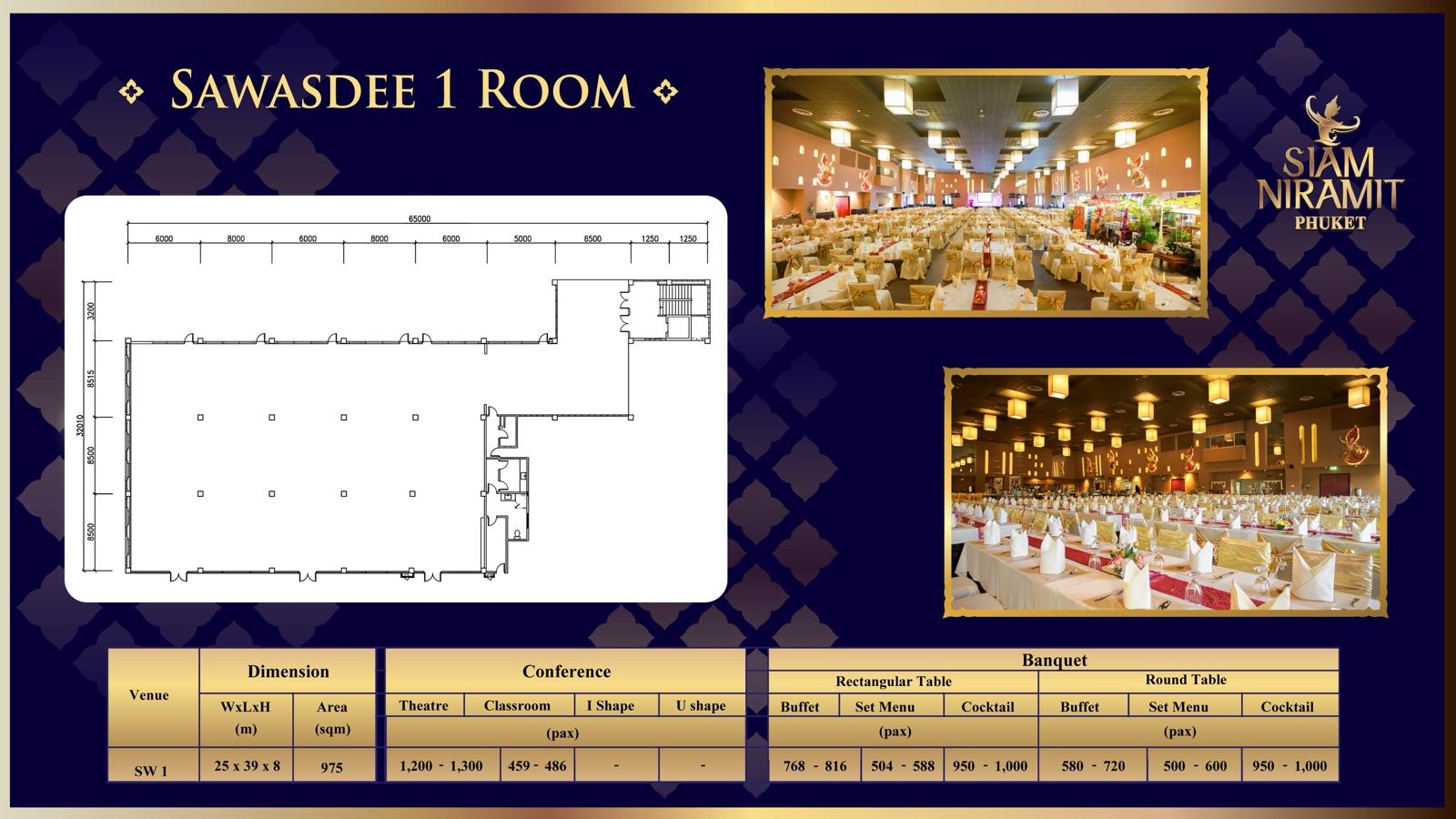 Sawasdee Hall floor plan